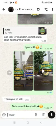 Testimonial Papan Bunga Pernikahan pelabuhan tanjung perak