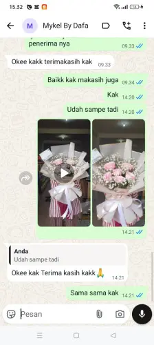 Testimonial Buket Bunga pelabuhan tanjung perak