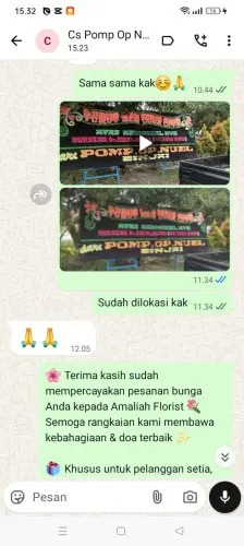 Testimonial Papan Bunga pelabuhan tanjung perak