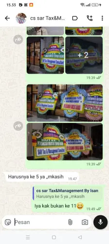 Testimonial Papan Bunga pelabuhan tanjung perak