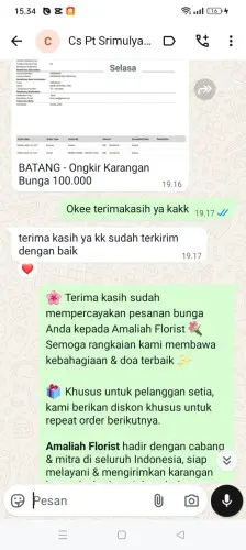 Testimonial Papan Bunga pelabuhan tanjung perak