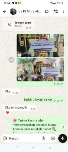 Testimonial Papan Bunga pelabuhan tanjung perak