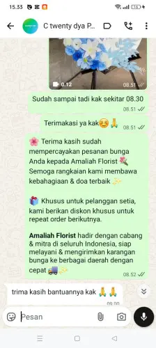 Testimonial Standing Flower pelabuhan tanjung perak