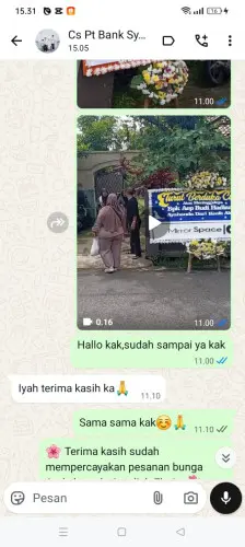 Testimonial Papan Bunga pelabuhan tanjung perak